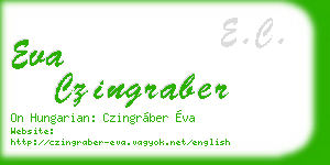 eva czingraber business card